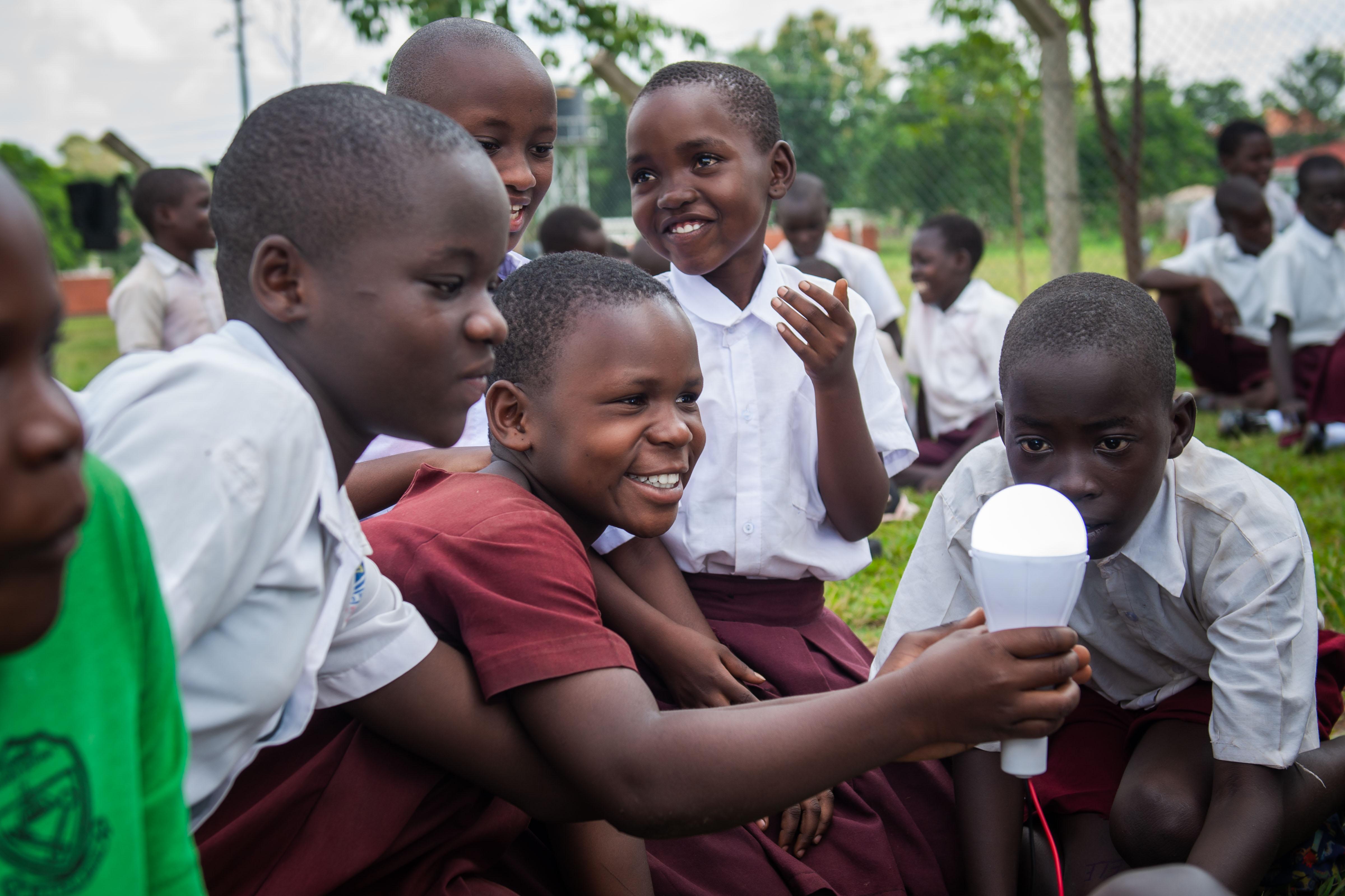 Electric circuit practical in Gulu prison primary school
